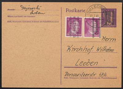 Poststück - Österr. Ganzsache Fernpostkarte - Francobolli