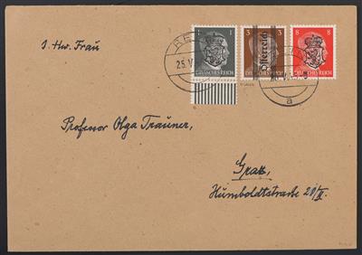 Poststück - Österr. Grazer Aushilfsausgabe - Briefmarken