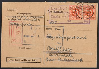 Poststück - Österr. - Partie Zensurpost ab 1945, - Stamps