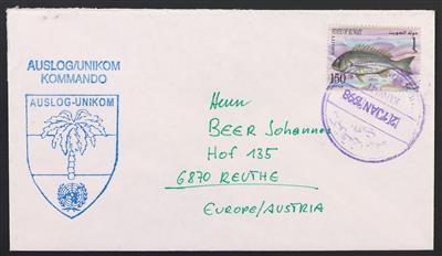 Poststück - Österreich UNO Einsatz in Kuwait UNIKOM 1991 in verschiedener Kombination, - Stamps