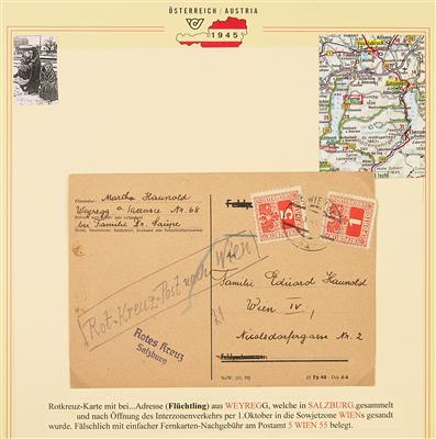 Poststück - Partie Rotkreuz (Transit-) post - Francobolli