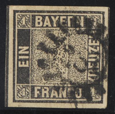 .gestempelt - Bayern Nr. 1 attraktives, - Briefmarken