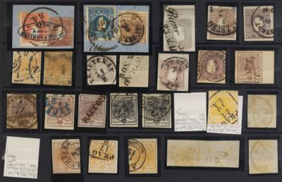 .gestempelt/*/**/(*)/Briefstück - Sammlung Österr. Monarchie ca. 1850/1867, - Briefmarken