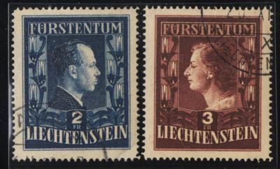 .gestempelt - Liechtenstein Nr. 304 B/ 305 B (LZ 14 3/4) mit Fotoattest Reinhard, - Stamps