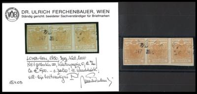 .gestempelt - Lombardei Ausg. 1850 - Nr. 1 gelbocker - Briefmarken