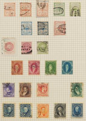 */gestempelt - Sammlung Argentinien 1858/ca.1930 in 1 Album, - Briefmarken