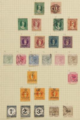 */gestempelt - Sammlung Grenada 1876/1938, - Známky