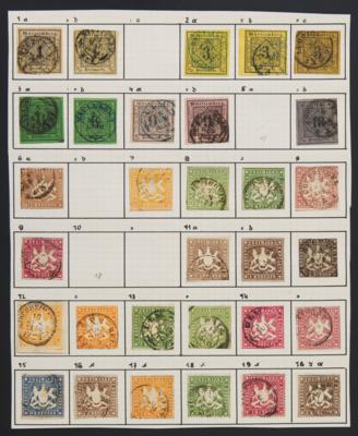 */gestempelt - Sammlung Württemberg mit vielen attraktiven Stücken, - Stamps