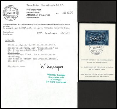 .gestempelt - Schweiz Block Nr. 7 (Pro Patria) gepr. mit Befund Marchand, - Stamps