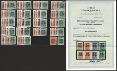 (*) - Österr. Feldpost - Ausgabe f. Italien - Ortspostmarken, - Briefmarken