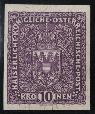 ** - Österr. Nr. 211U (10 Kronen 1919 UNGEZÄHNT), - Francobolli