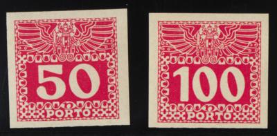 ** - Österr. - Porto Nr. 34zU/44zU (Porto Ausg. 1910/13UNGEZÄHNT), - Stamps