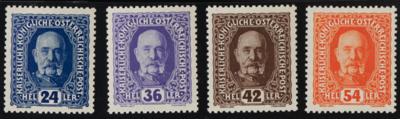 ** - Österr. - Porto Nr. 60PII/63PII (Portomarken KFJ 1916/18 als PROBEDRUCKE OHNE AUFDRUCK), - Stamps