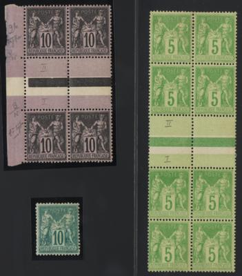 */** - Partie Frankreich aus ca. 1876/1925, - Stamps