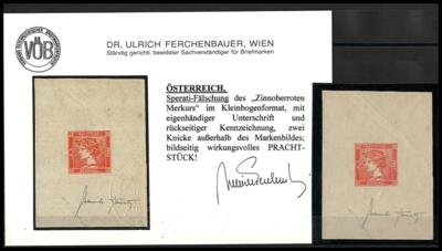 (*) - SPERATI - FÄSCHUNG von Österr. Nr. 9 (Zinnoberroter - Stamps