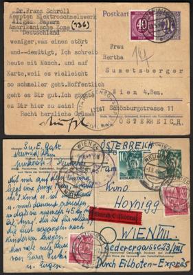 Poststück - Außergewöhnlich reichh. Sammlung D. Ganzsachen bzw. Korr. Karten ab 1900, - Známky