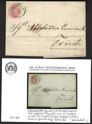 Poststück - Bosnien - VORLÄUFER - Österr. Nr. 32 auf kompl. Faltbrief von 1869, - Stamps