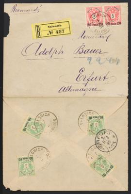 Poststück/Briefstück - Partie Poststücke Österr. Levante, - Stamps