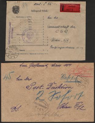 Poststück - Österr. Außergewöhnliche Bahnpostsammlung ab Monarchie mit Dokumenten, - Známky