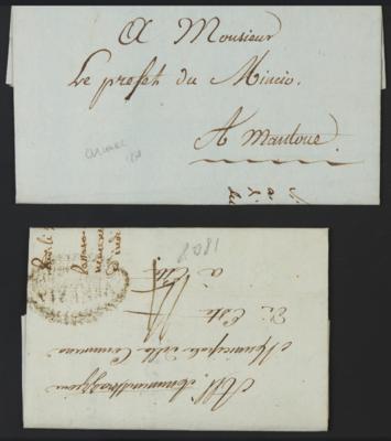 Poststück - Partie militärische Post vor 1850 Österreich und Italien, - Známky