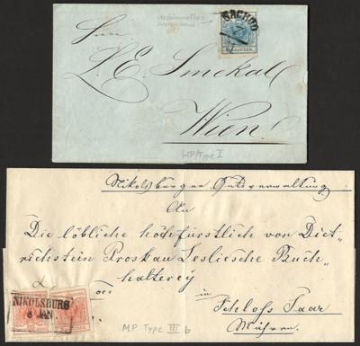 Poststück - Partie Poststücke Österr. Ausg. 1850 u.a. aus Nachod, - Francobolli