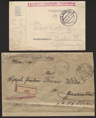 Poststück - Spezialpartie Österr. Feldpost - Briefmarken