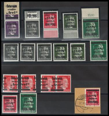 **/Briefstück/Poststück - Österr. 1945 - Partie Lokalasugabe LOSENSTEIN, - Stamps