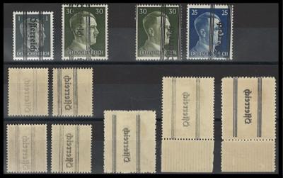 ** - Österr. 1945 - Kl. Partie Abarten Grazer Aushilfsausgabe, - Briefmarken