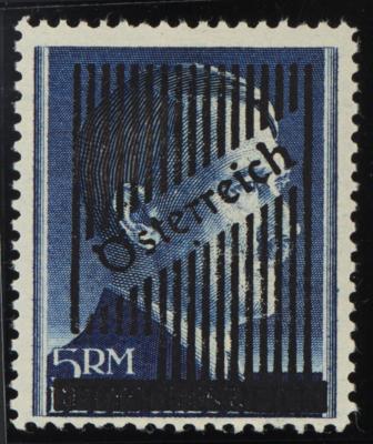 ** - Österr. 1945 - Nr. (12) A (5 RM Gitter in Lz 12 1/2), - Stamps