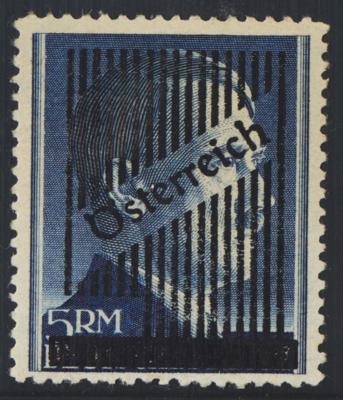 ** - Österr. 1945 - Nr. (12) A (5RM Gitter in seltener Lz 12 1/2), - Stamps