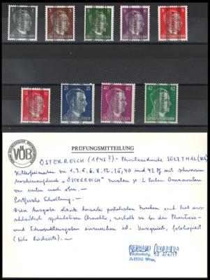 ** - Österr. 1945 - Private Ausgaben - SELZTHAL - kompl. Satz zu 9 Werten, - Briefmarken