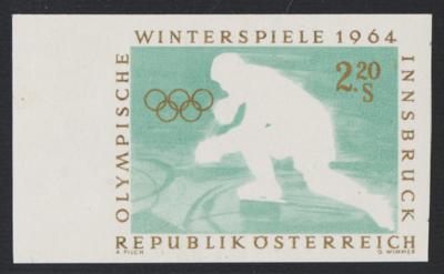 ** - Österr. Nr. 1170 FUII (Olympische Spiele Innsbruck Eishockey - Spieler UNGEZÄHNT, - Francobolli