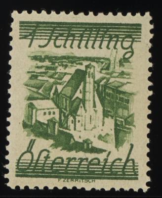 * - Österr. Nr. 466b (GELBGRÜN), - Briefmarken