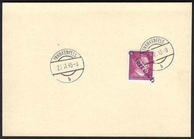 Briefstück - Österr. 1945 - Lokalausgabe - Francobolli