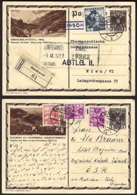 Poststück - Außergewöhnliche Sammlung Österr. Bildpostkarten ab 1927, - Stamps