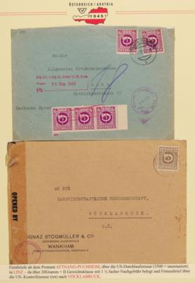 Poststück - Oberösterreich Bez. Vöcklabruck - über 20 Belege, - Stamps