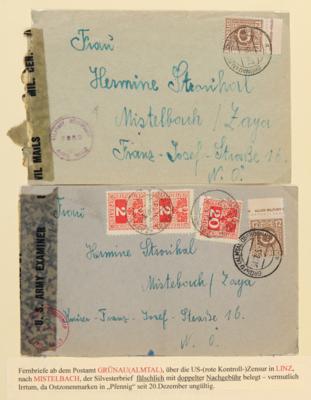 Poststück - Oberösterreich Bezirk Gmunden - über 50 Belege, - Stamps