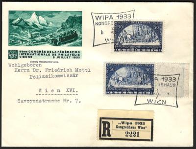 Poststück - Österr. I. Rep. - WIPA - Stamps