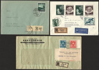 Poststück - Partie Poststücke Österr. ab 1945, - Briefmarken