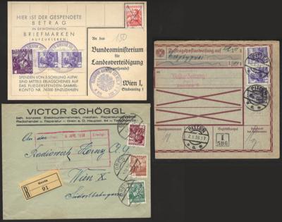 Poststück - Partie Poststücke Österr. I. Rep. meist 1930er u.a. mit Auslands- u. Rekopost, - Stamps