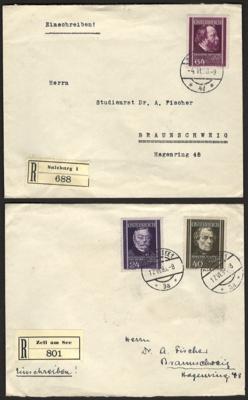 Poststück - Partie Poststücke "Ostmark" u.a. mit Nachverwendung Österr. Briefmarken, - Francobolli