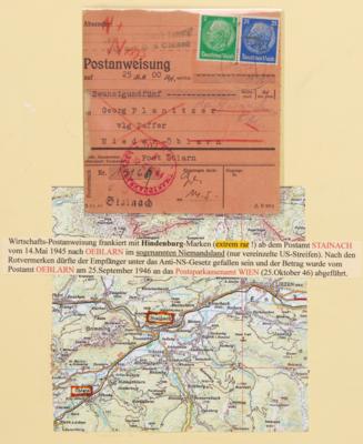 Poststück - Steiermark 14. Mai 1945 Postanweisung - Známky