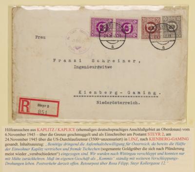 Poststück - Vertriebenen/Flüchtlingspost - Známky
