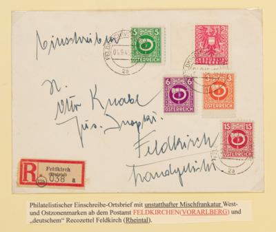 Poststück - Vorarlberg 1945 - 23 belege, - Francobolli