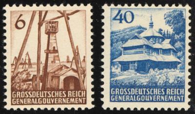 ** - Gen. Gouv. Nr. I und III, - Francobolli