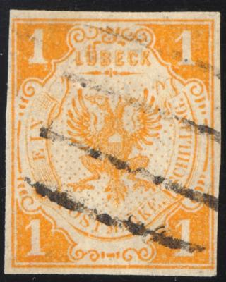 .gestempelt - altd. Staaten - Lübeck Nr. 2, - Briefmarken