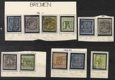 .gestempelt - Bremen Nr. 1 y, - Briefmarken