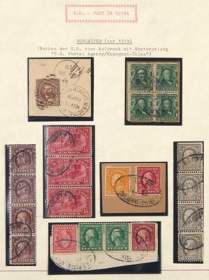 .gestempelt/Briefstück - China - Auslandspostämter - Sammlung US - Post in China (Ausgabe für das Auslandspostamt Shanghai), - Stamps