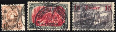 .gestempelt - D. Post in  d. Türkei Nr. 1/23 III, - Briefmarken
