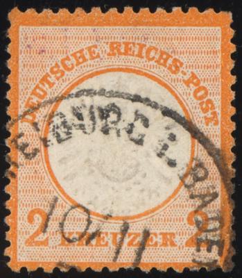 .gestempelt - D.Reich Nr. 24 (2 Kreuzer) gepr. P. Ferchenbauer, - Briefmarken